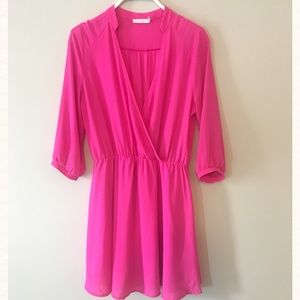 LUSH trendy summer-pink party dress